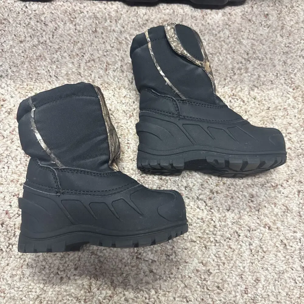 ITASCA Snow Cat Realtree Edge Snow Boots Toddler 9 Camo Winter Insulated